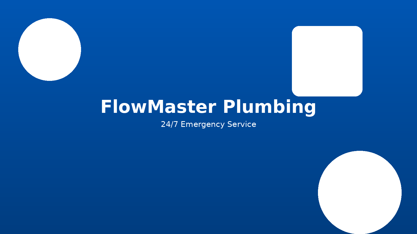Emergency plumbing service hero image