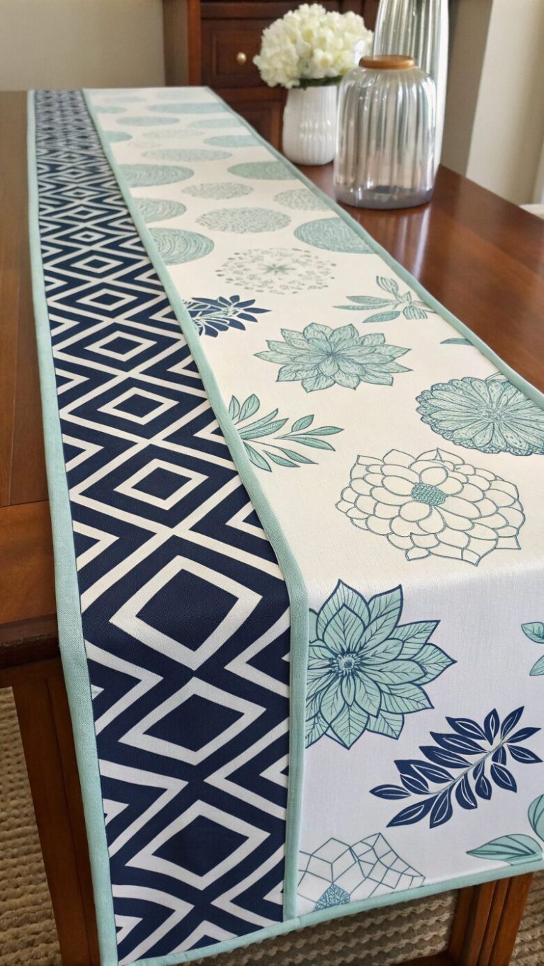 -dual-pattern-reversible-table-runner--one-side-bo dual pattern reversible table runner one side bo
