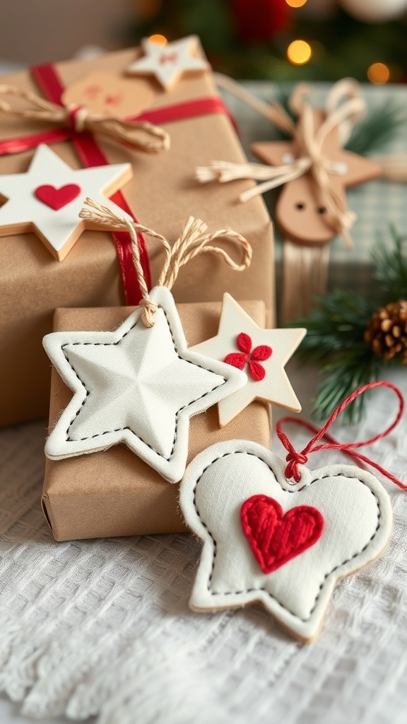 12 Leftover Fabric Ideas DIY fabric gift tags image