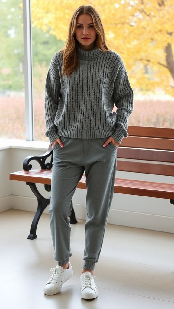 12 Casual Fall Outfit Ideas Autumn Style matching soft gra image