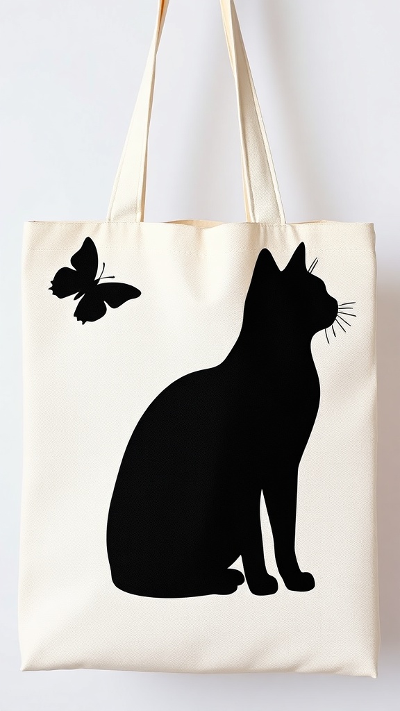 12 Easy Tote Bag Painting Ideas minimalist canvas image