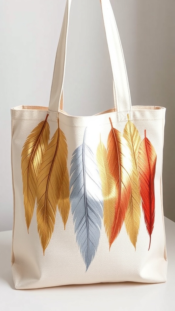 12 Easy Tote Bag Painting Ideas natural canvas to image
