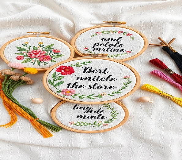 14 DIY Gifts to Make for friends small embroidery image 1