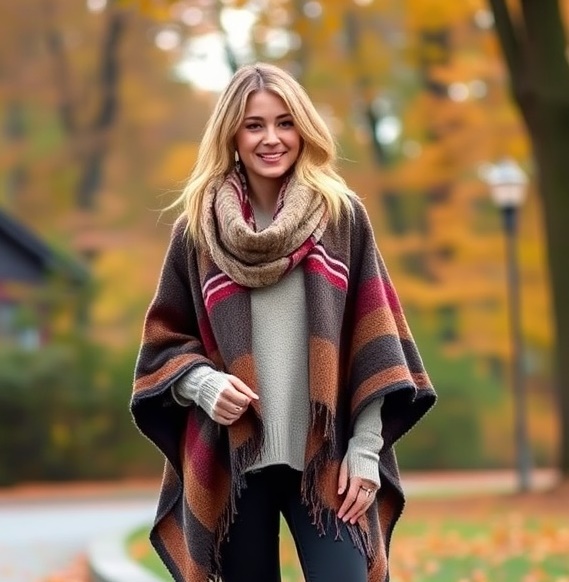 10 Layered Fall Fashion Outfit Ideas warm fall layerin image 1