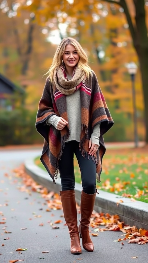 10 Layered Fall Fashion Outfit Ideas warm fall layerin image