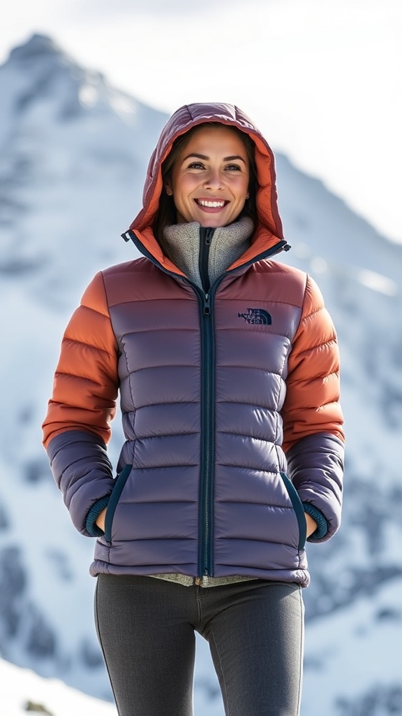 14 Best Hiking Outfit Ideas for Women Winter woman wearing comp image